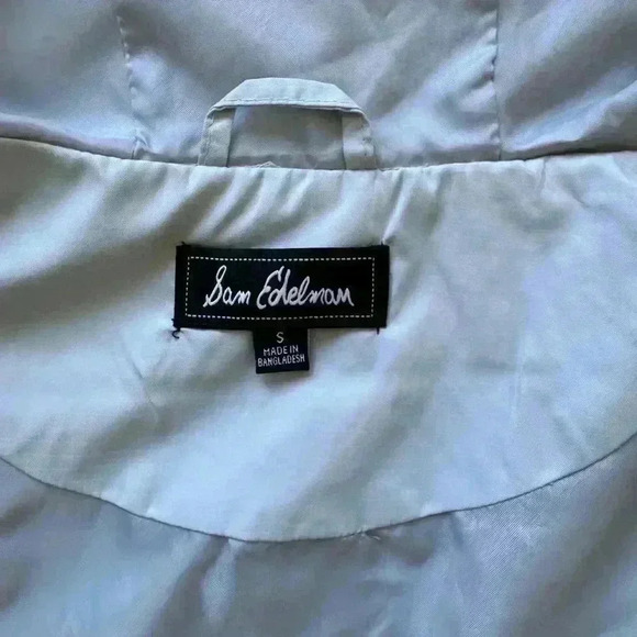 Women's Sam Edelman Ripstop Hooded Anorak Long Sleeve Zip Jacket Size Small Grey - Picture 10 of 11